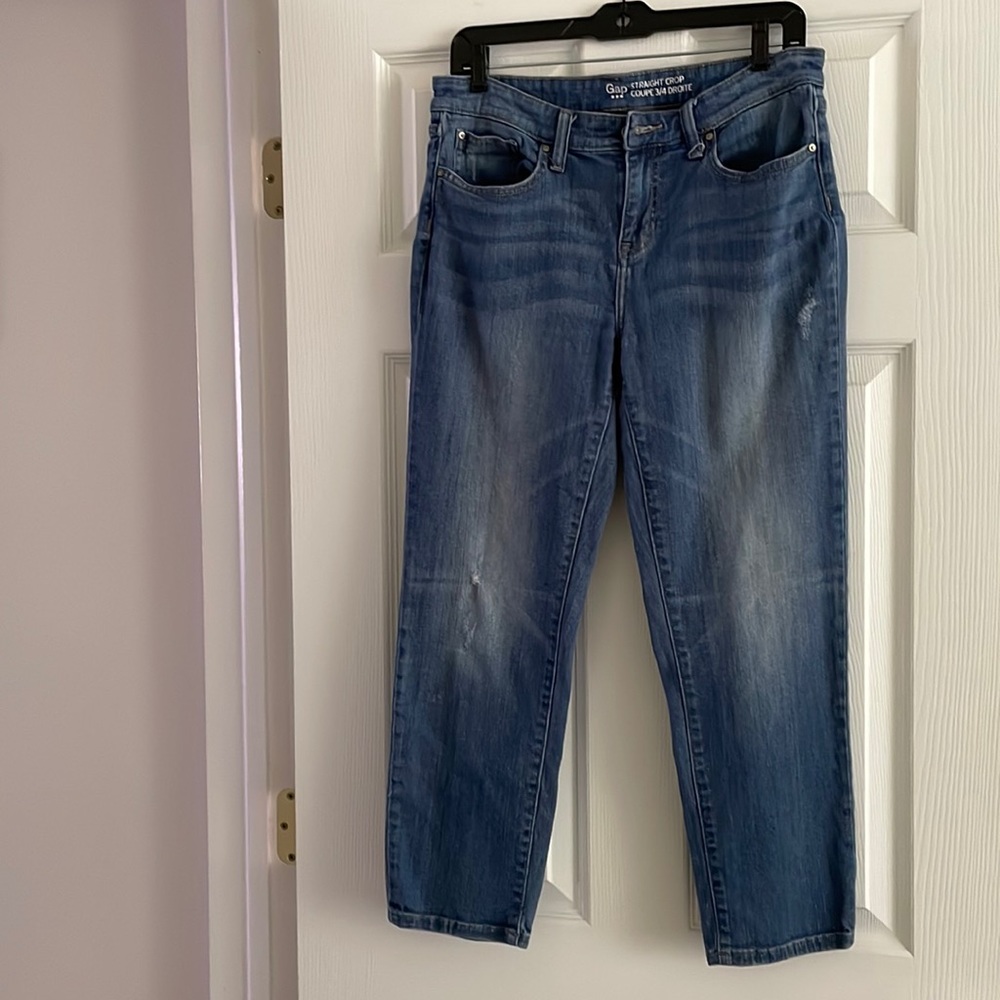 Gap straight cropped jeans